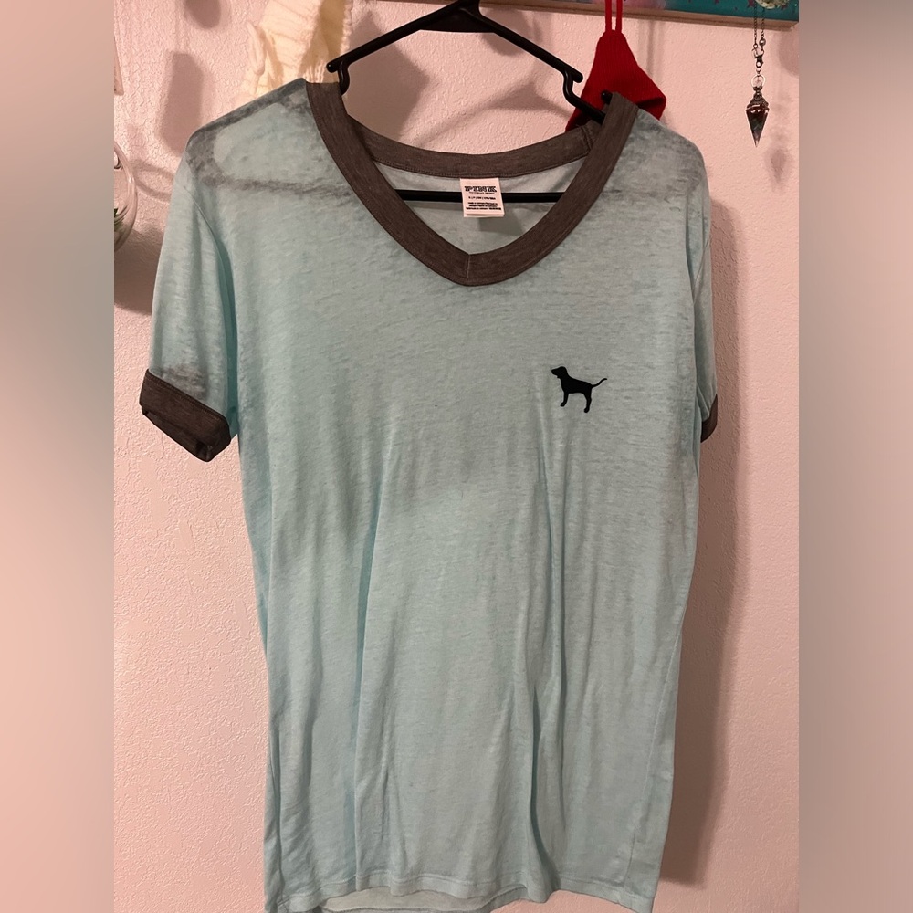 Victoria’s Secret pink turquoise T shirt size small
